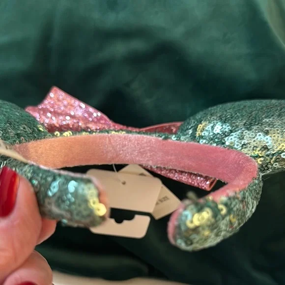 Disney Sequin Headband with Pink Bow - Picture 4 of 4